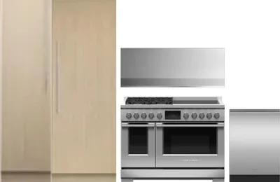5 Piece Package Includes Refrigerator, Freezer, Range, Hood And Dishwasher